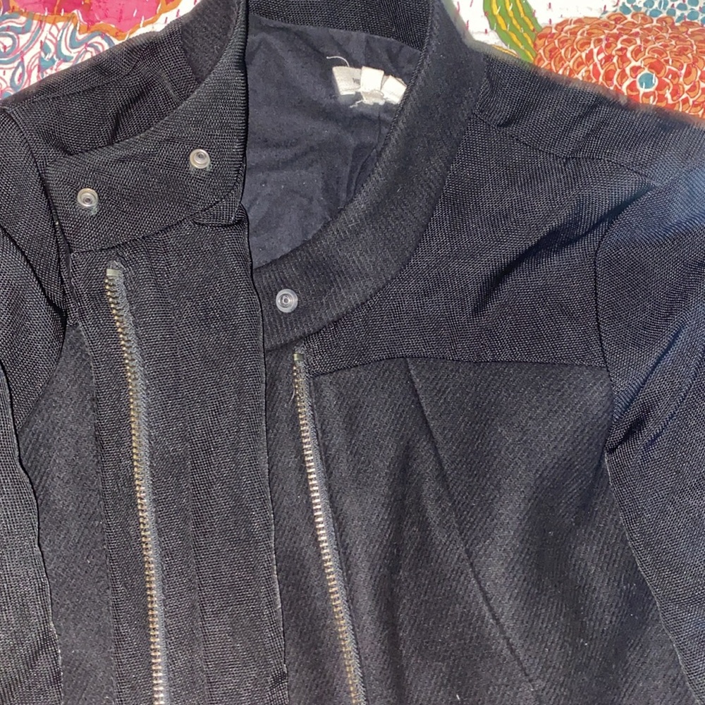HELMUT LANG ZIP-UP PEACOAT